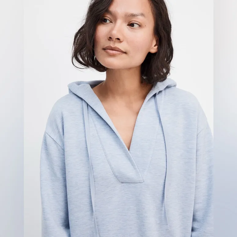 Haven Well Within Fleece Tunic Hoodie Pullover Soft Sweatshirt Size S Normcore Blue - Image 2