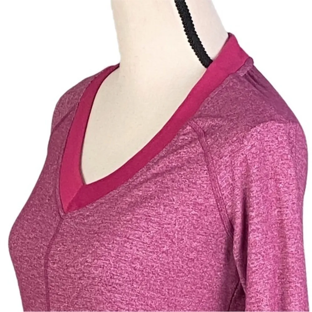 MARMOT “JAYLA” heather pink activewear long sleeve top, UPF 30. Size Small. EUC - Image 5
