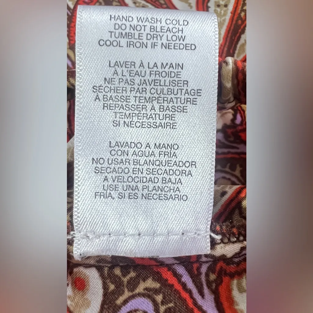 Michael Kors MICHAEL  Paisley Blouse in Red and Brown - Image 6