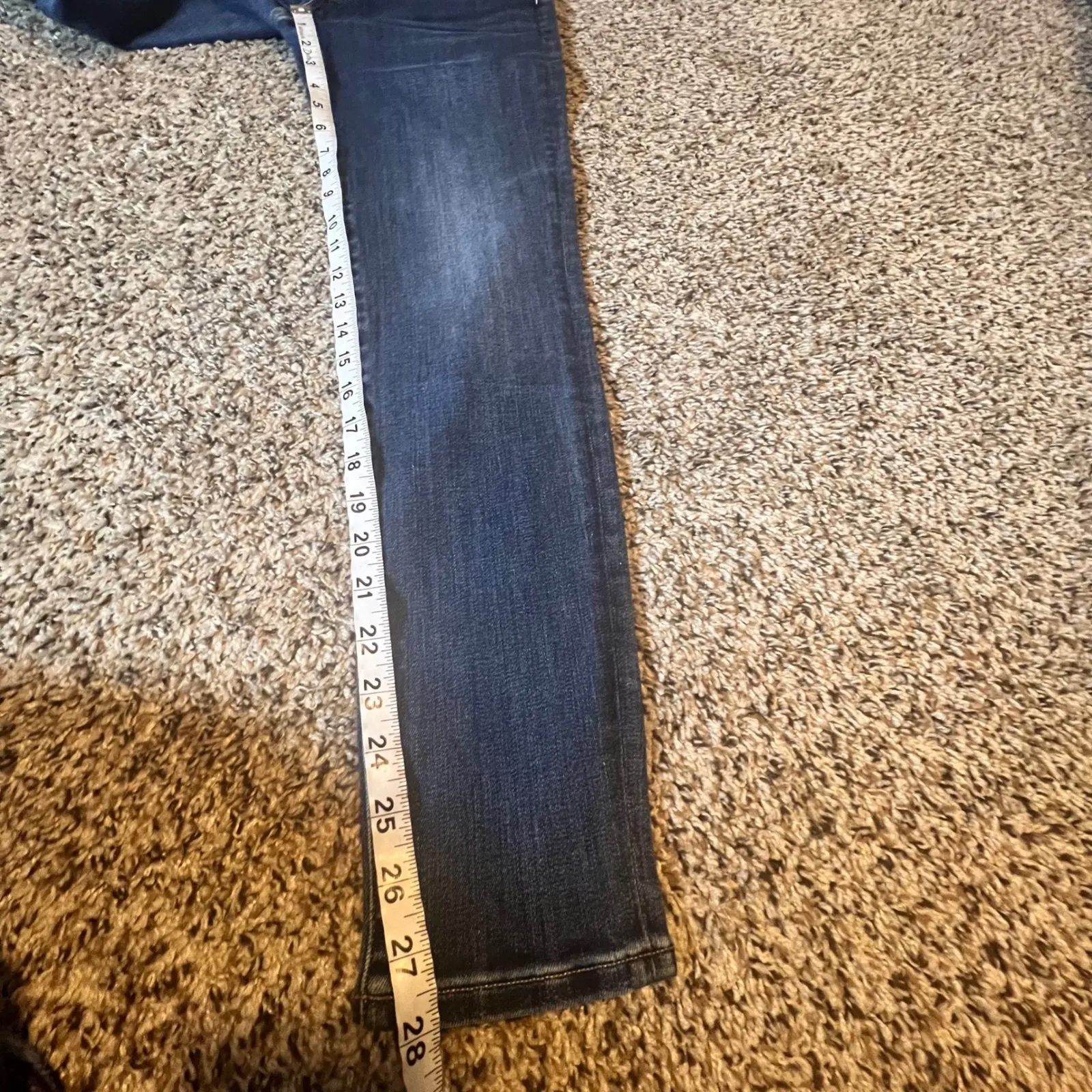 EDWIN Pixie 9 Mid Rise Skinny Jeans Dark Wash Size 26 Blue - Image 8