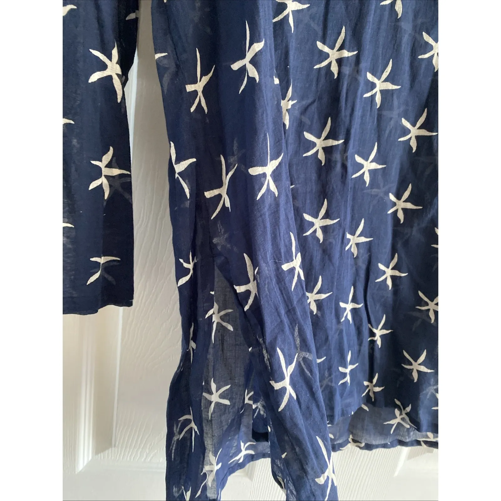 Lexi York Womens Medium Navy Dress Starfish Coastal Dress Blue - Image 5
