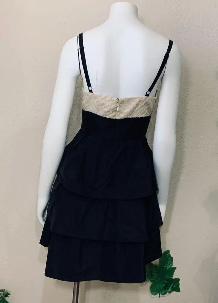 BCBG Maxazria Lace Ruffle Cocktail Prom Dress - Image 7