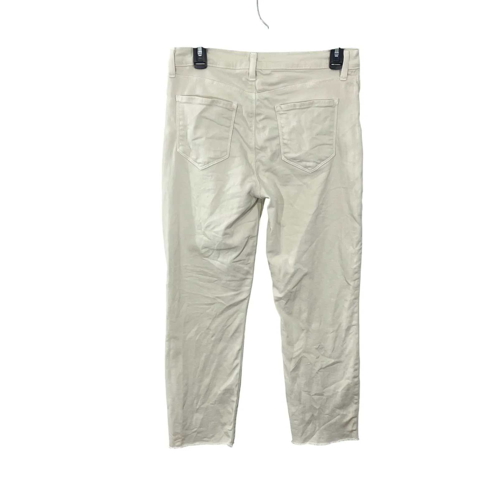 L'AGENCE Sada Jeans Size 29 Granite High Rise Slim Cropped Raw Hem Denim - Image 4