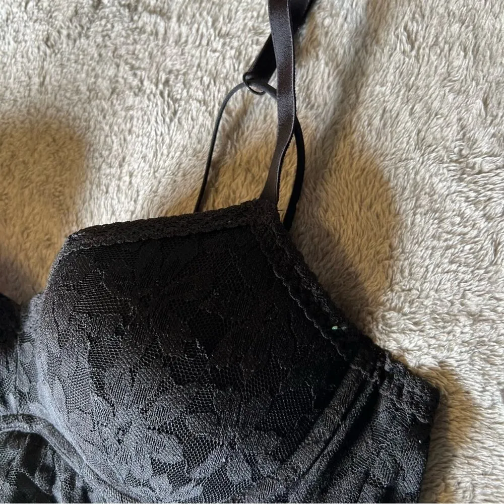 Victoria’s Secret PINK Lace Bralette Push-up Bra Sexy Lingerie Size Medium - Image 4