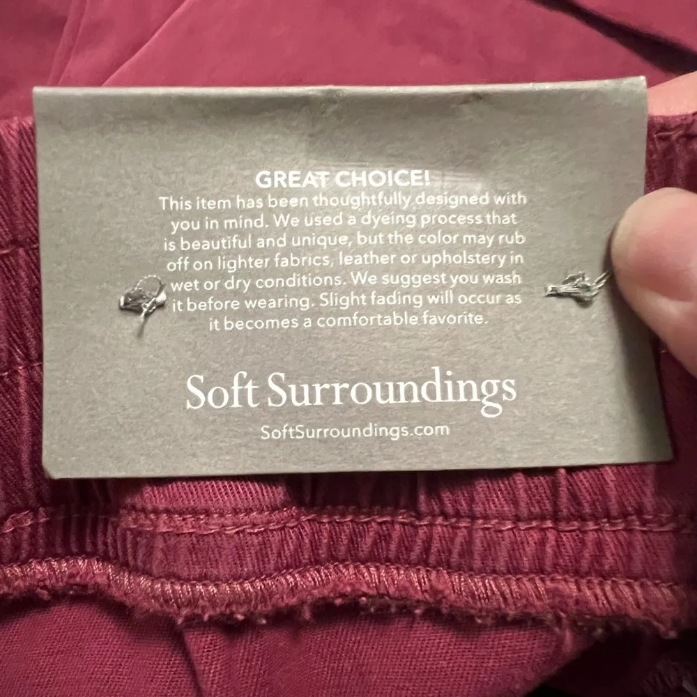 Soft Surroundings Mira Vista Eyelet Crop Pants Violet Quartz NWT Size 3X 24W - Image 16