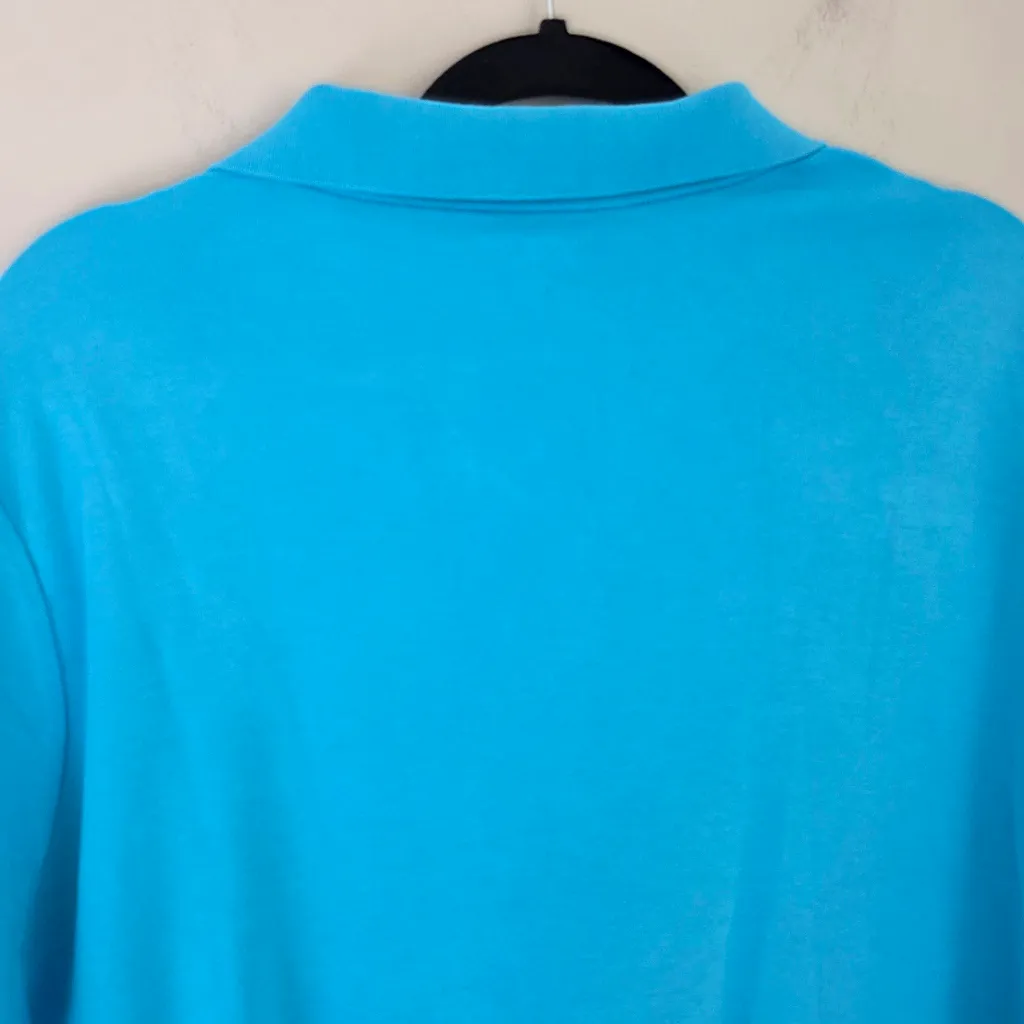 Lands' End  Blue Polo Shirt - Image 6