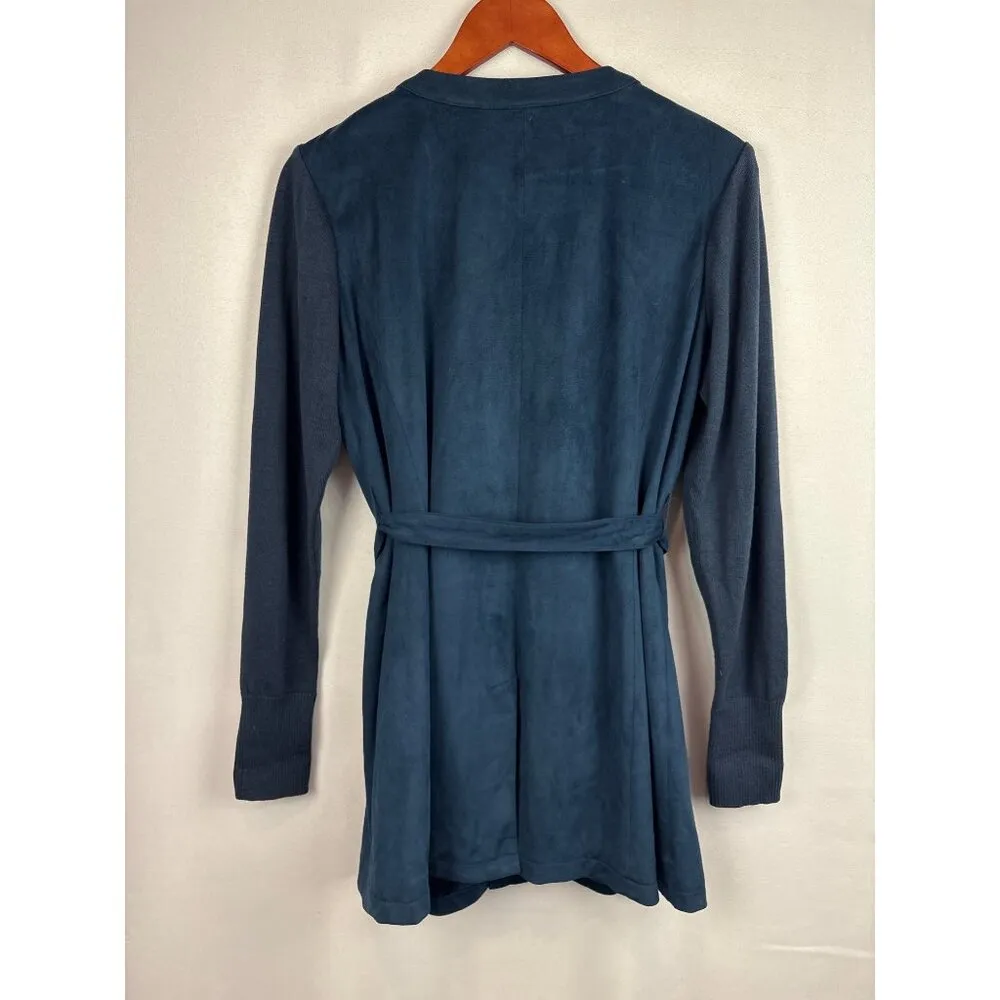 Halston Women’s Vintage Blue Shirt Jacket Size 4 - Image 5
