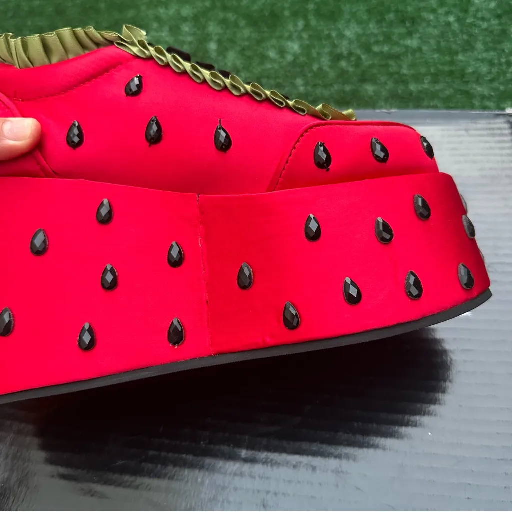 Strawberry shortcake X dolls kill FOR THE PICKING PLATFORM SNEAKERS - Image 6