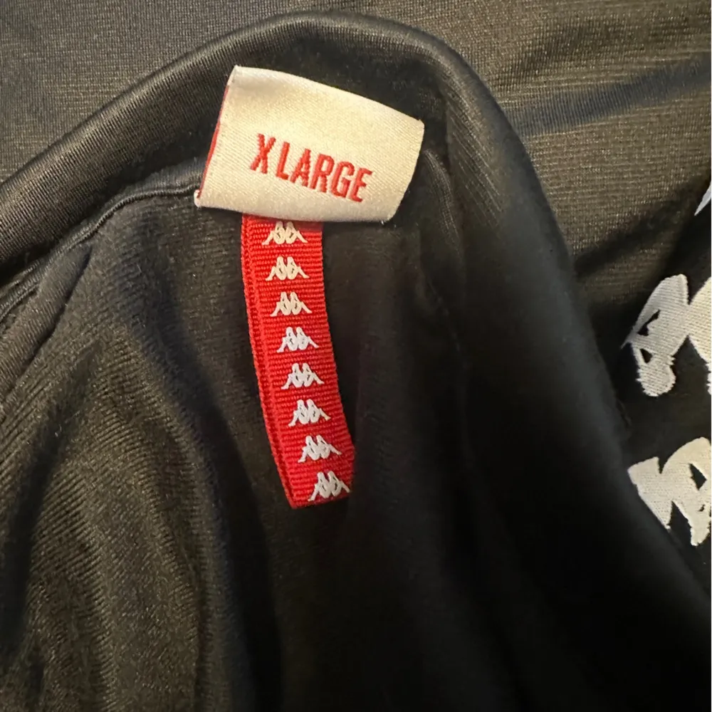 Kappa Womens Black & White Banda Anniston Track Jacket Size XLarge VINTAGE - Image 11