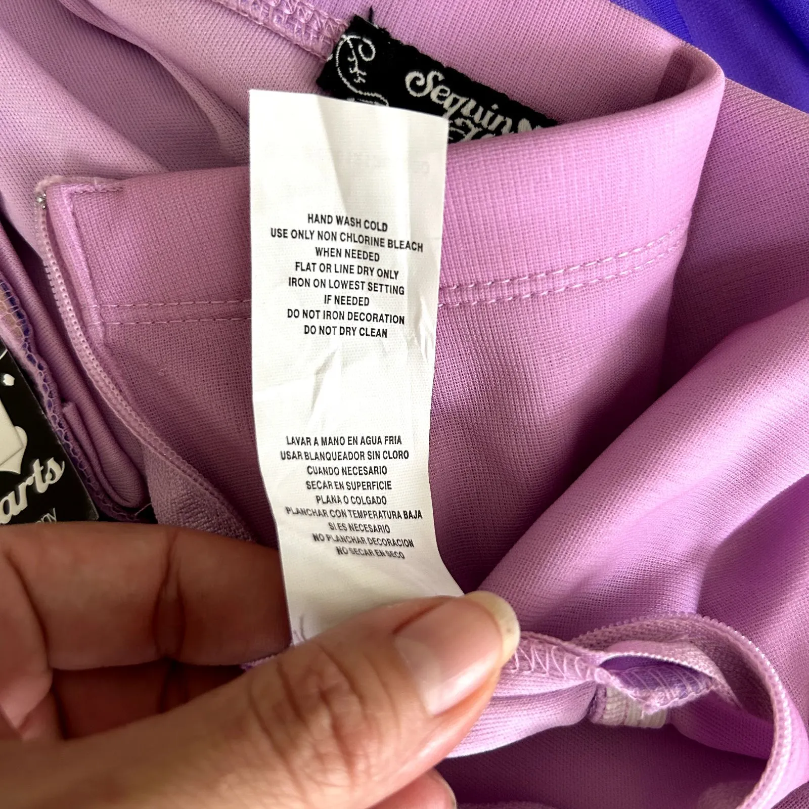 New SEQUIN HEARTS Purple Ombre Strapless Maxi Dress Prom Hoco Formal‎ Sz 5 - Image 6