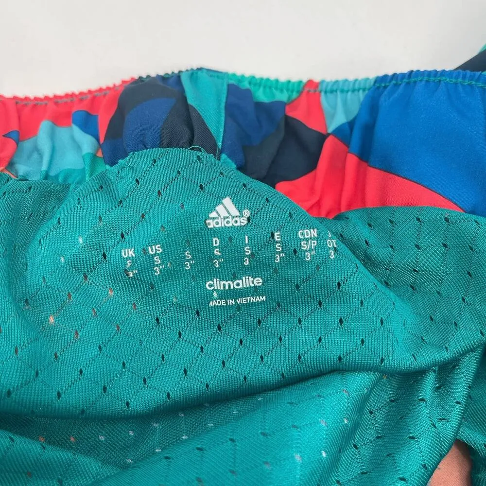 ADIDAS Shorts Size Small Climalite Running Run Gym Geometric Print Athletic - Image 4