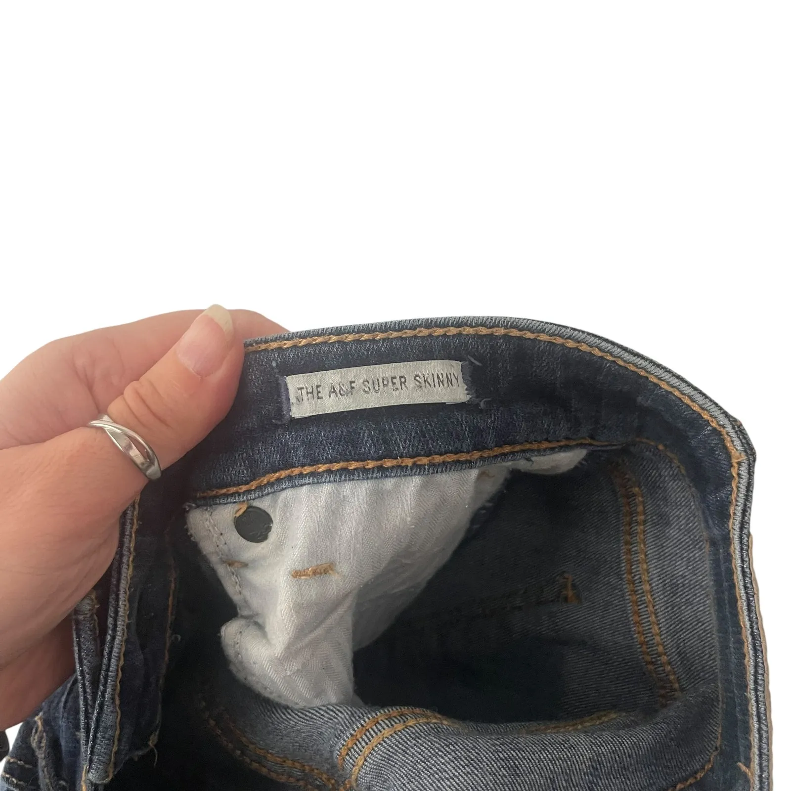 Abercrombie & Fitch‎ Women's Size 27 X 31 The AF Super Skinny Jeans - Image 7