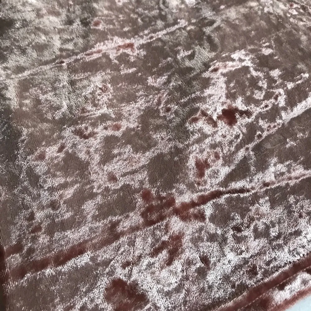 👒Essue Blush Pink Crushed Velvet Short Dress Size L - Image 6