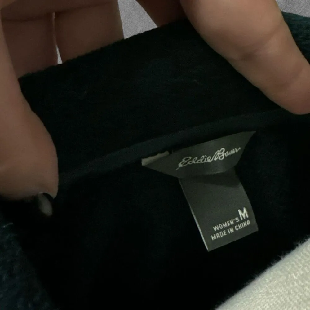 EDDIE BAUER| Evergreen Midweight Quarter Zip Fleece Pullover Size M - Image 5