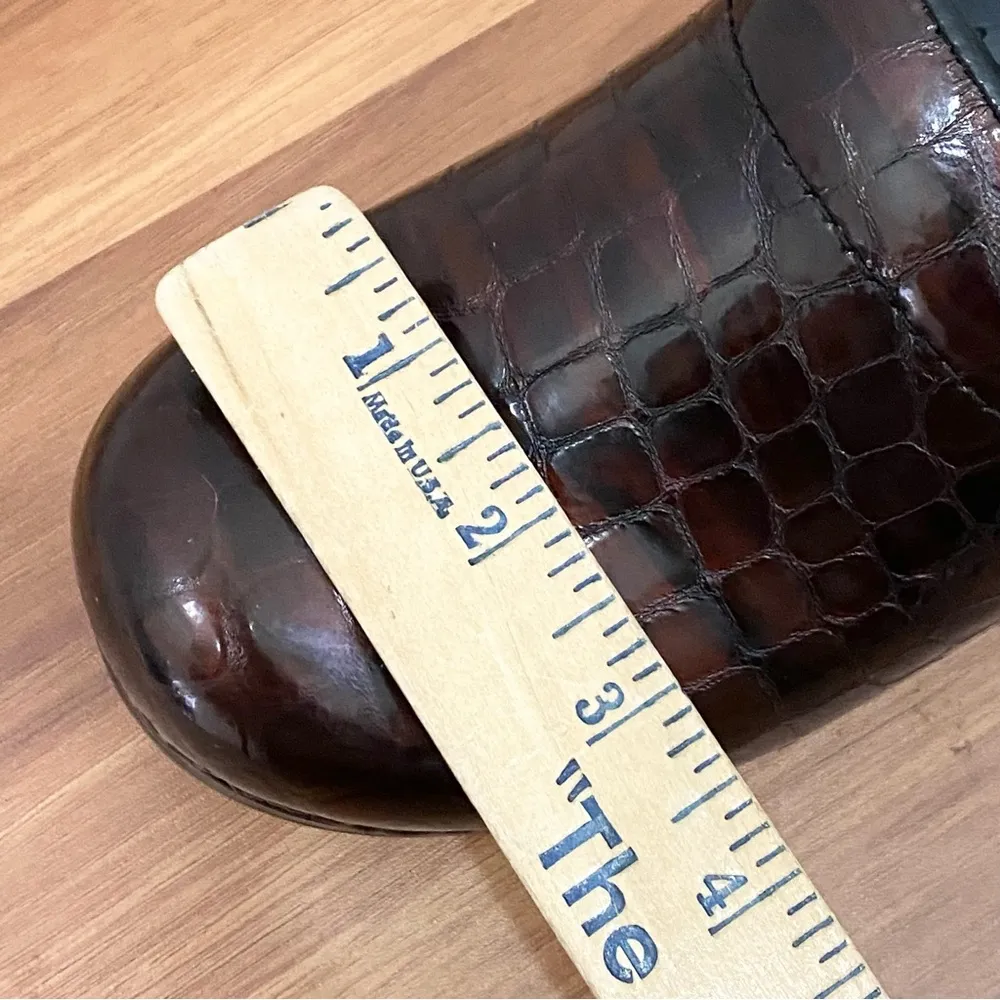 DANSKO Professional Clogs Brown Croc Patent Leather Nurse Shoes Size 38 7.5-8 US - Image 13