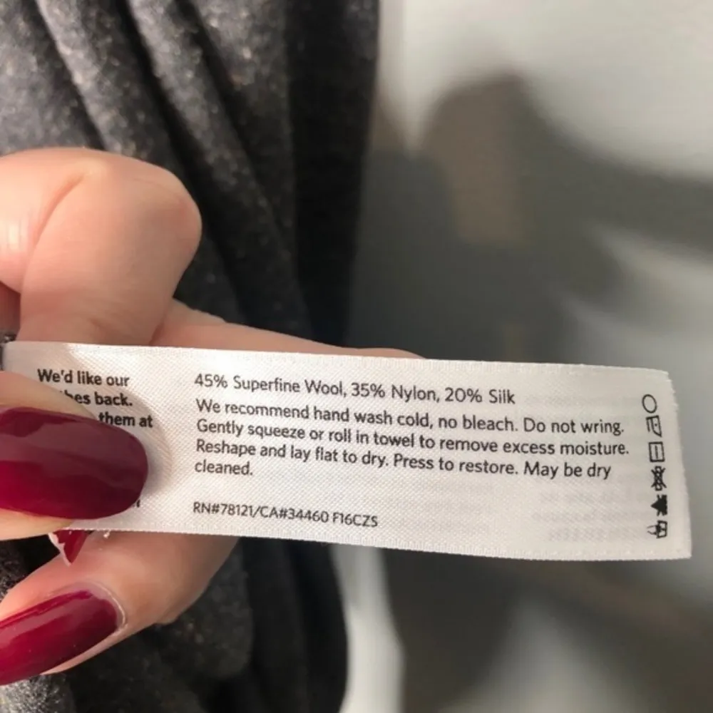 Eileen Fisher gray cascading open front cardigan - Image 5