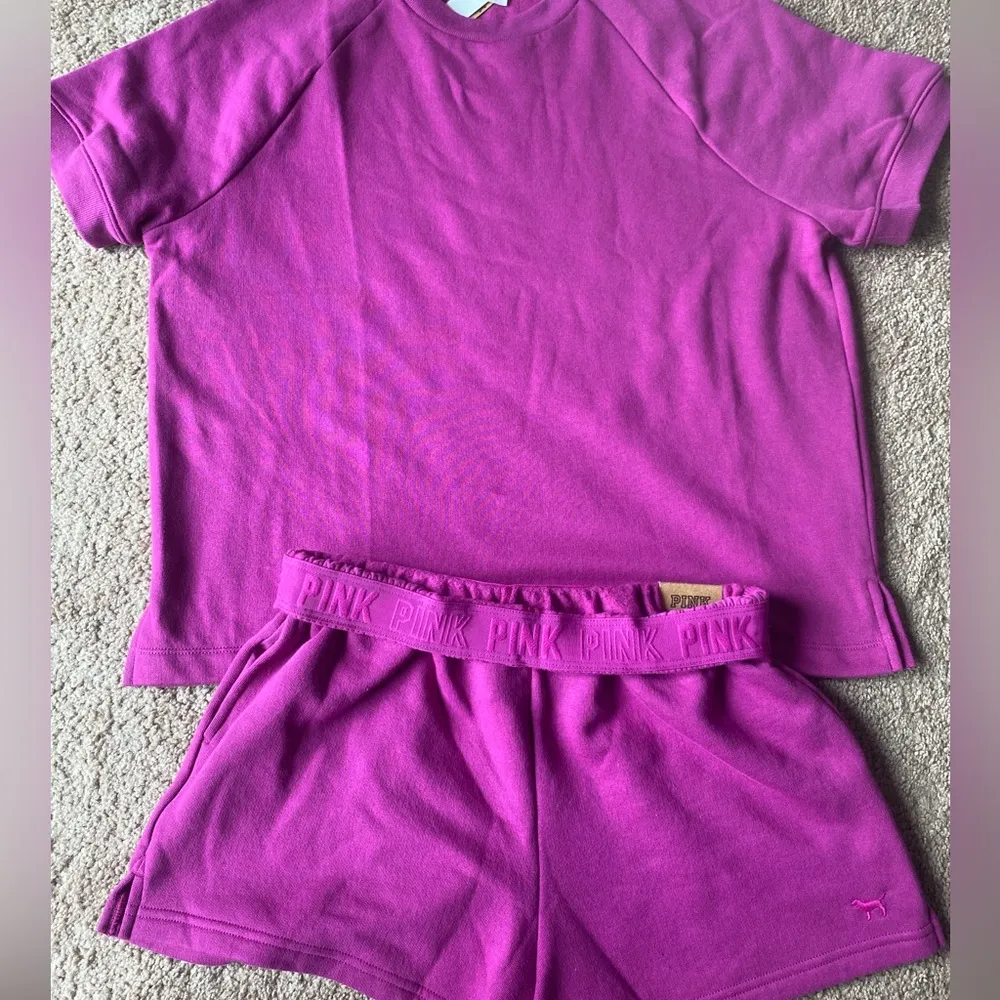 Victoria's Secret PINK Fleece Shorts Set Medium New - Image 6