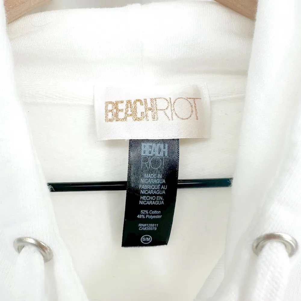 Beach Riot Bride Rhinestone Crewneck Sweatshirt Hoodie in White Women's S/M - Image 5