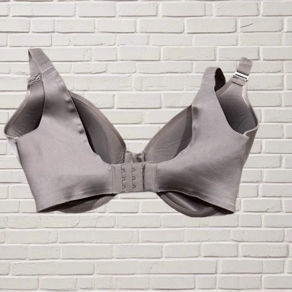 Soma Vanishing Back Full Coverage Underwire T-Shirt Bra 34DD Smoothing Neutral - Image 2