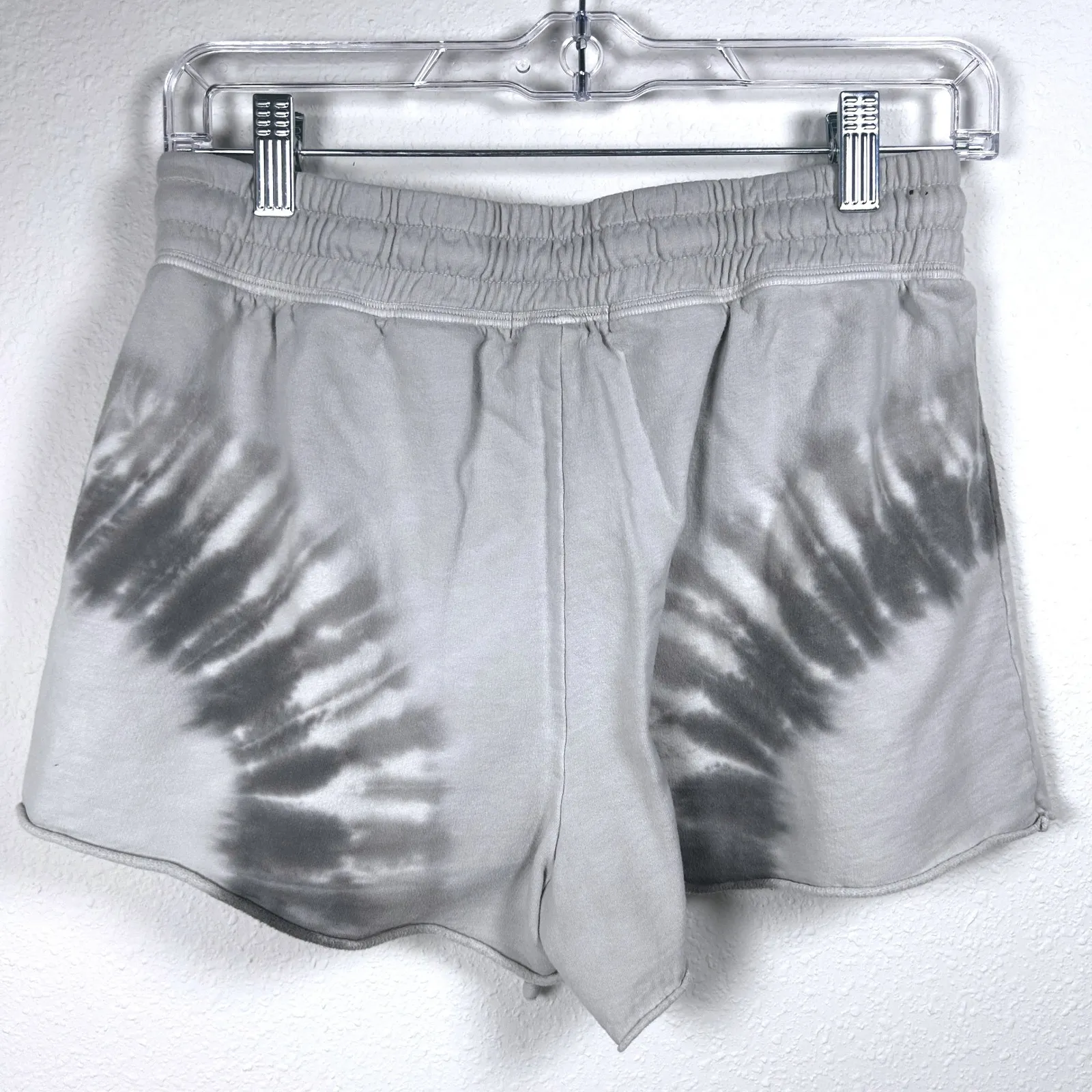 Beyond Yoga Tie Dye Come‎ Through Shorts Gray Drawstring Elastic Waist Small - Image 4