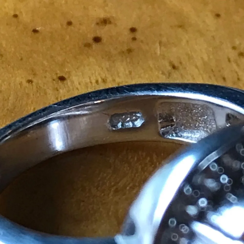 Orange Quartz Natural Citrine Cocktail Ring Size 6 - Image 4