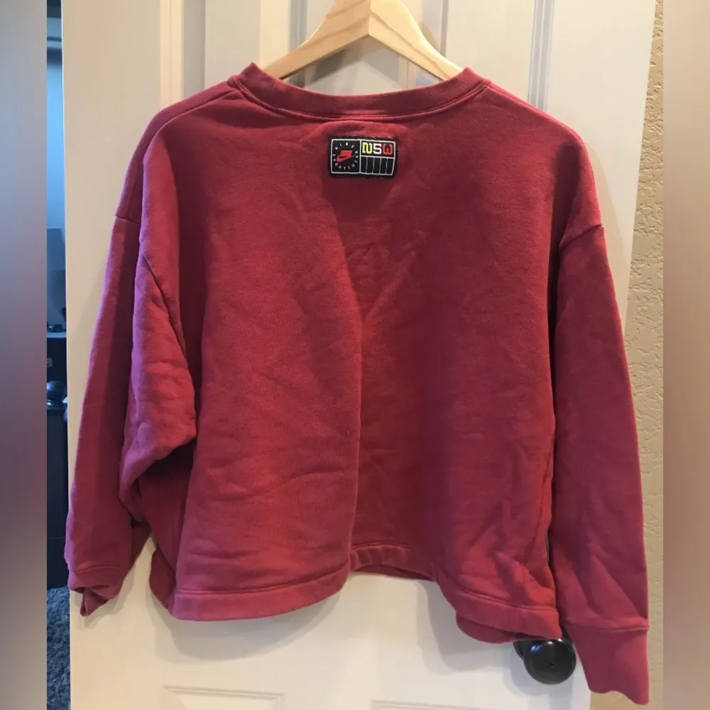 NIKE SPORTSWEAR NSW French Terry Oversize Crop Crew AR3052-677 Womens Size M - Image 2