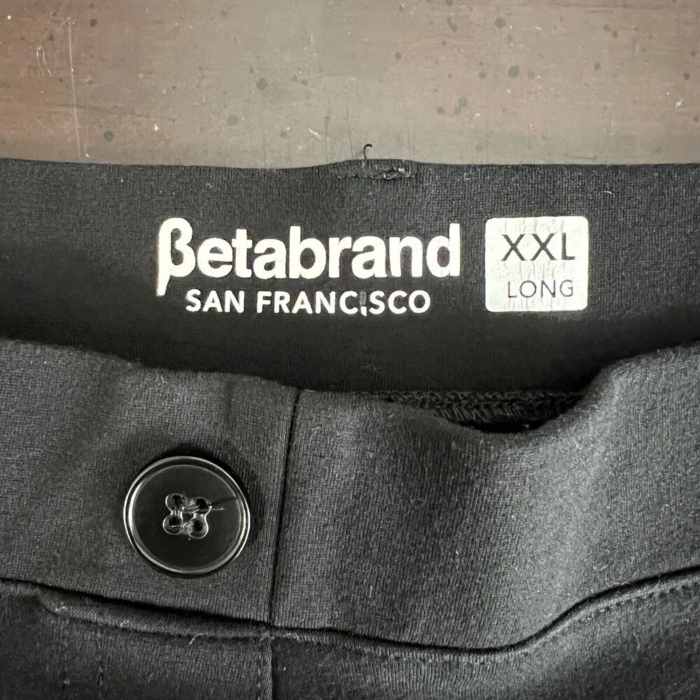 Betabrand Dress Yoga Pants Black Straight Leg Stretch W0076-BK Size XXL Long - Image 9