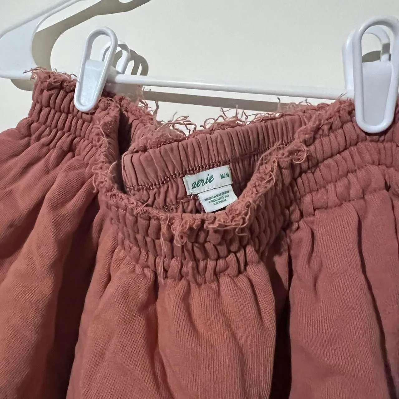 Aerie sz M orange ruffled mini skirt - Image 2