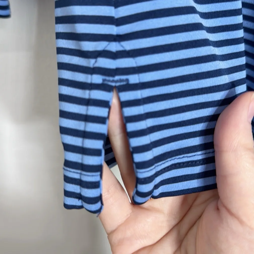 Vineyard Vines Sankaty Navy/Blue Striped Long Sleeve Tee XS - Image 5