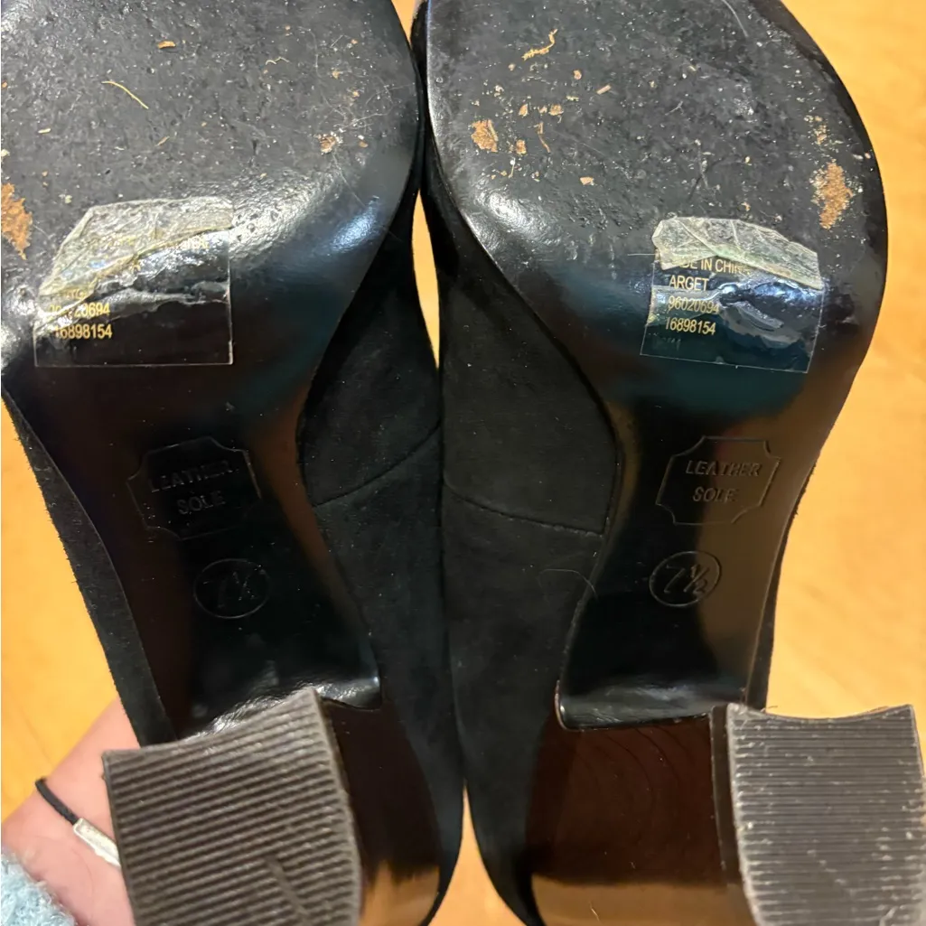 Missoni Target suede block heel pump shoe black sz 7.5 - Image 7