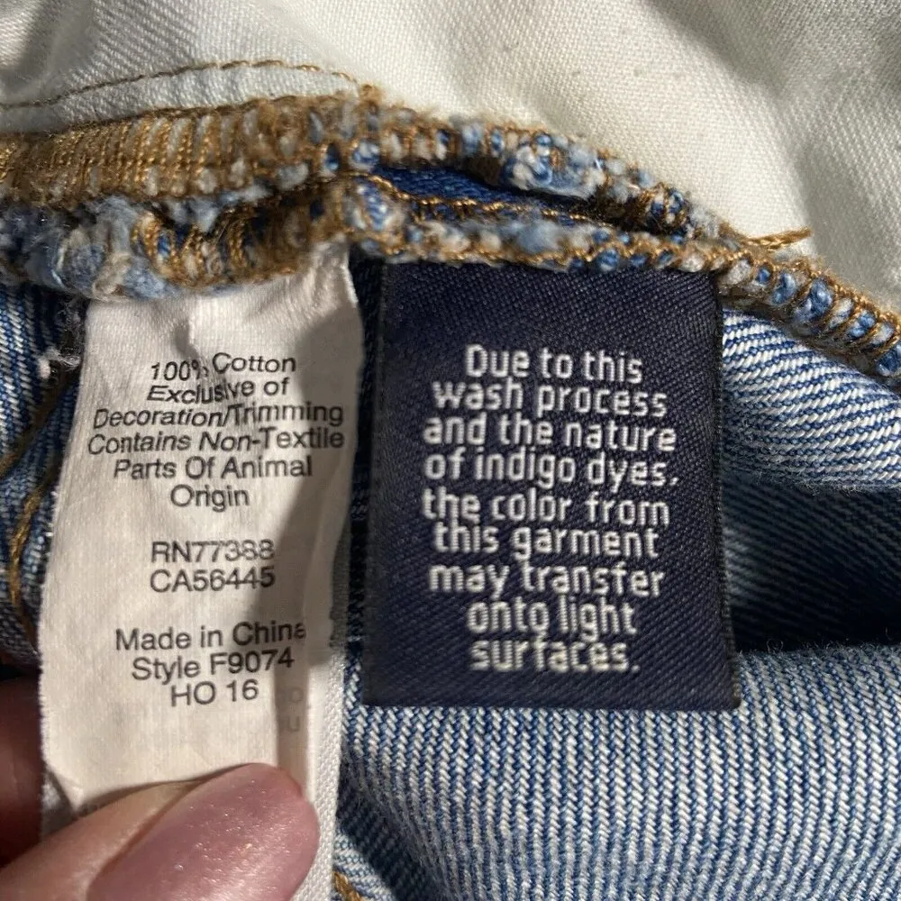 Madewell The Perfect Vintage Distressed High Rise Straight Leg Jeans Size 32 - Image 8