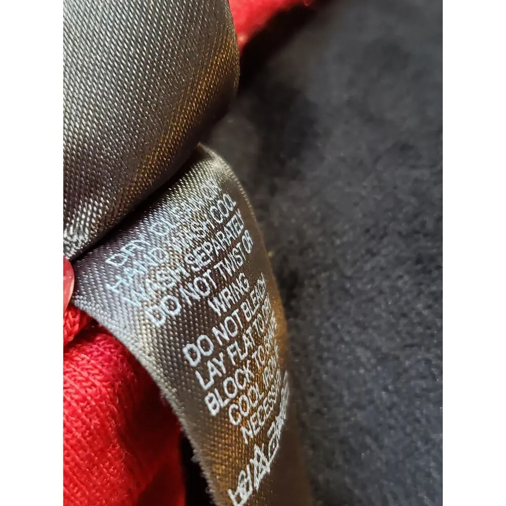 Liz Claiborne Sheath Dress Womens M Red Knit Raglan Sleeve Round Neck Back Zip - Image 7