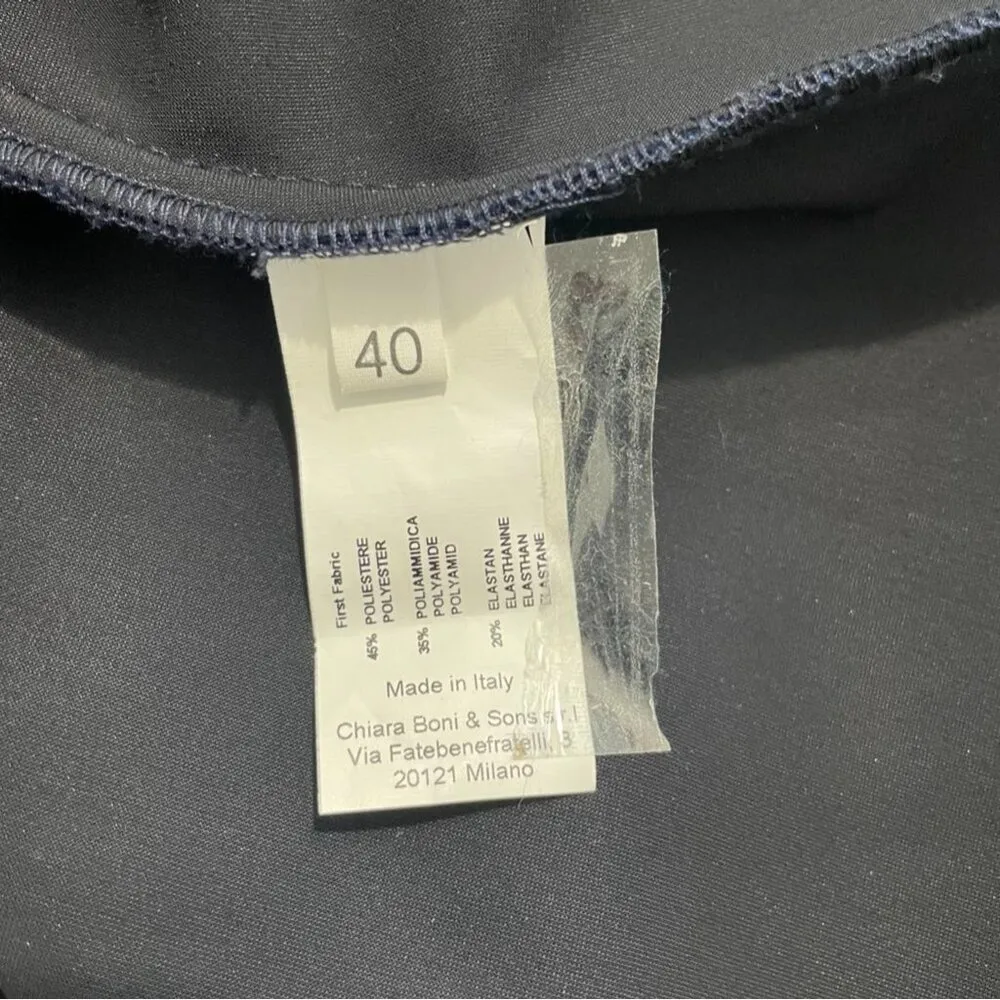 Chiara Boni La Petite Robe Size 40 4 Top Blouse Tunic Velvet Bell Sleeve $330 - Image 8