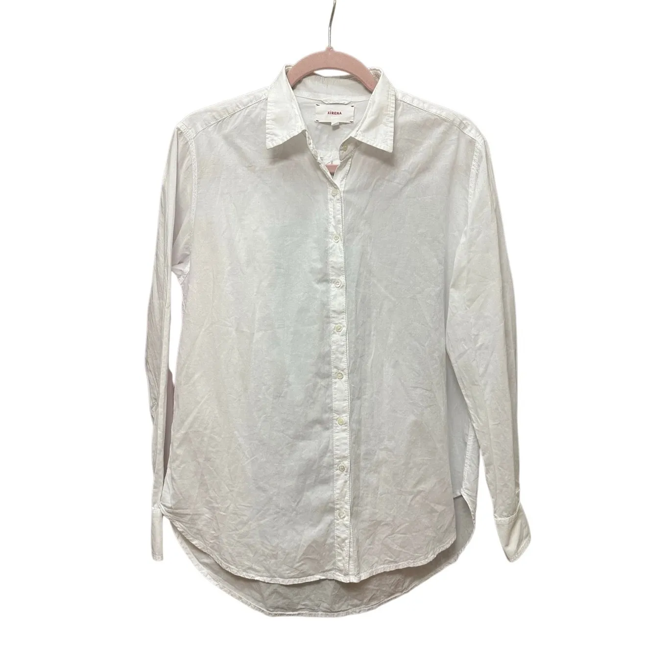 Xírena Cotton Button Down Blouse Size XS White - Image 11