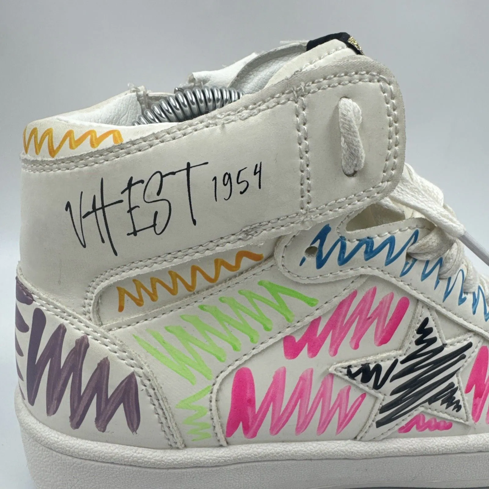 Vintage Havana Dream Multi Swirl High Top Star Sneakers Women’s Shoes Size 8.5 - Image 12