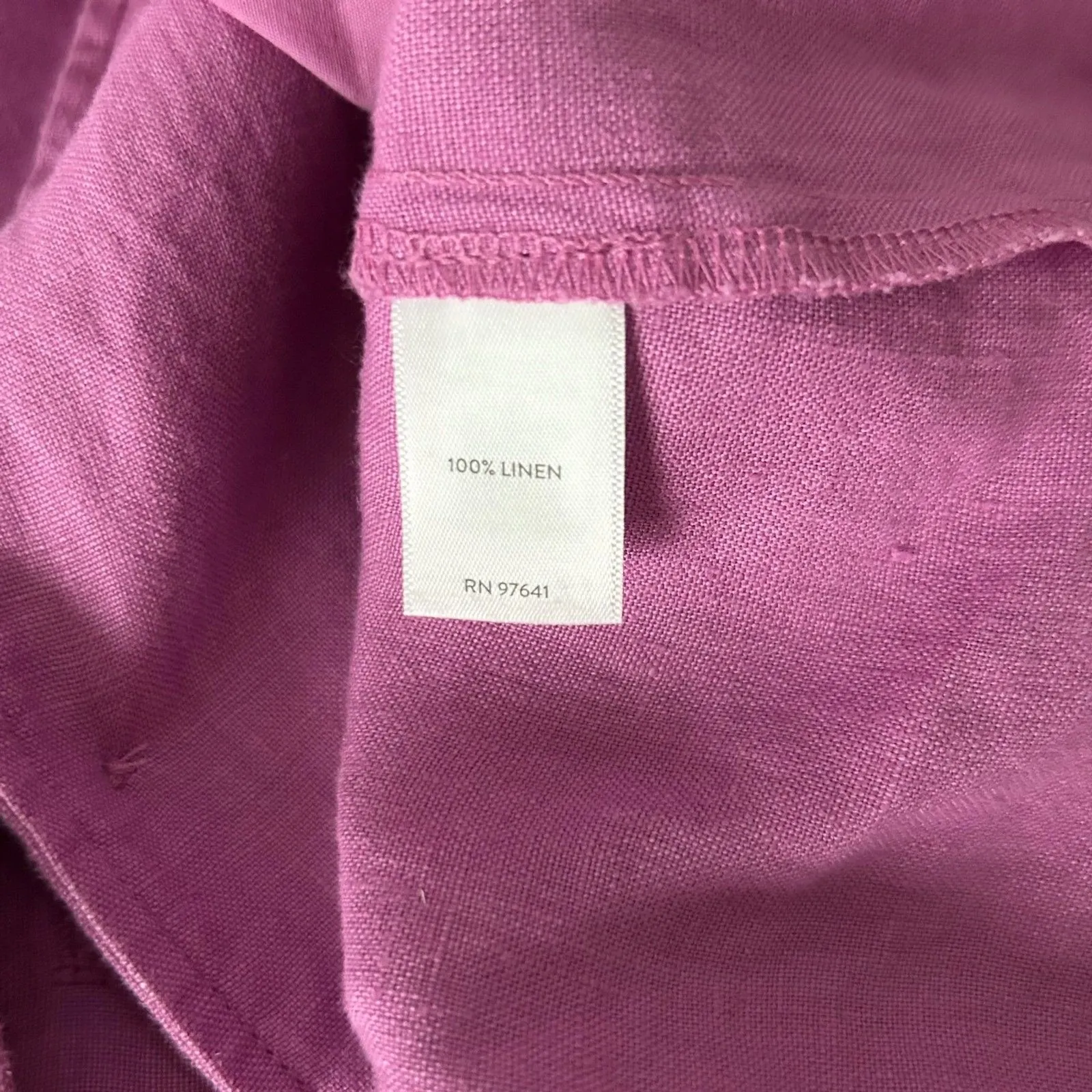 J. Jill Love Linen Summer Blazer Jacket Wild Orchid Purple Pink Size XS - Image 5