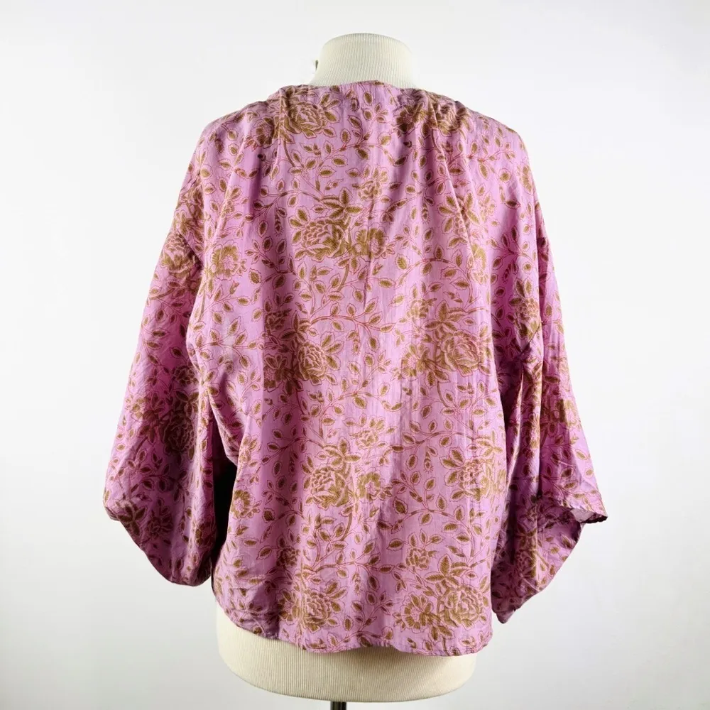 MATTA NY cotton and silk kimono jacket NWT Purple Size undefined - Image 6