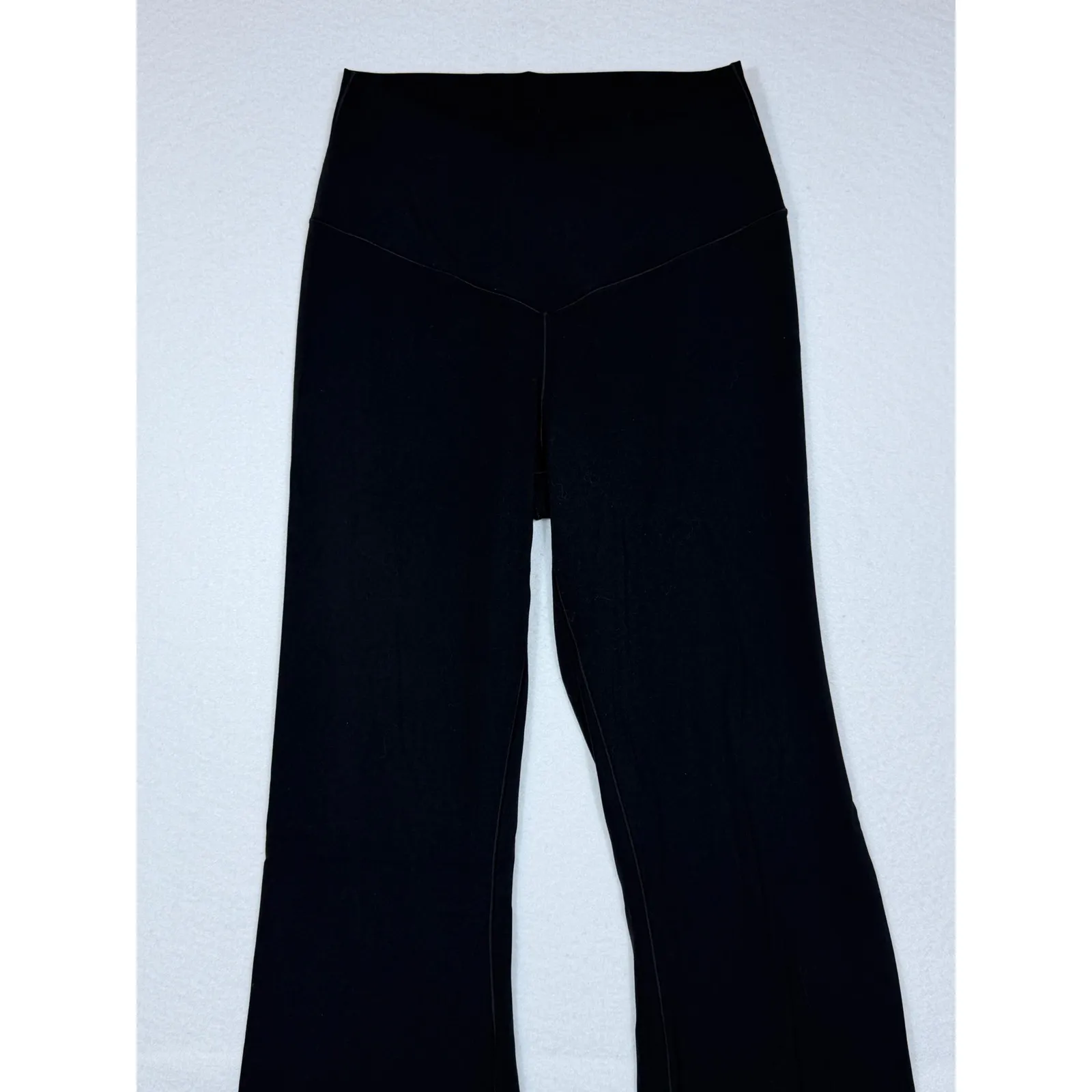 OFFLINE by Aerie Black V Waist Flare Leggings Athleisure Pants LG - Image 9