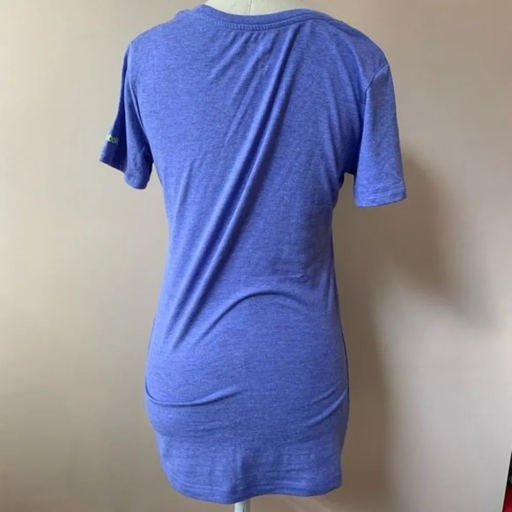 Reebok Purple T-shirt Work Out Warm Up - Image 5