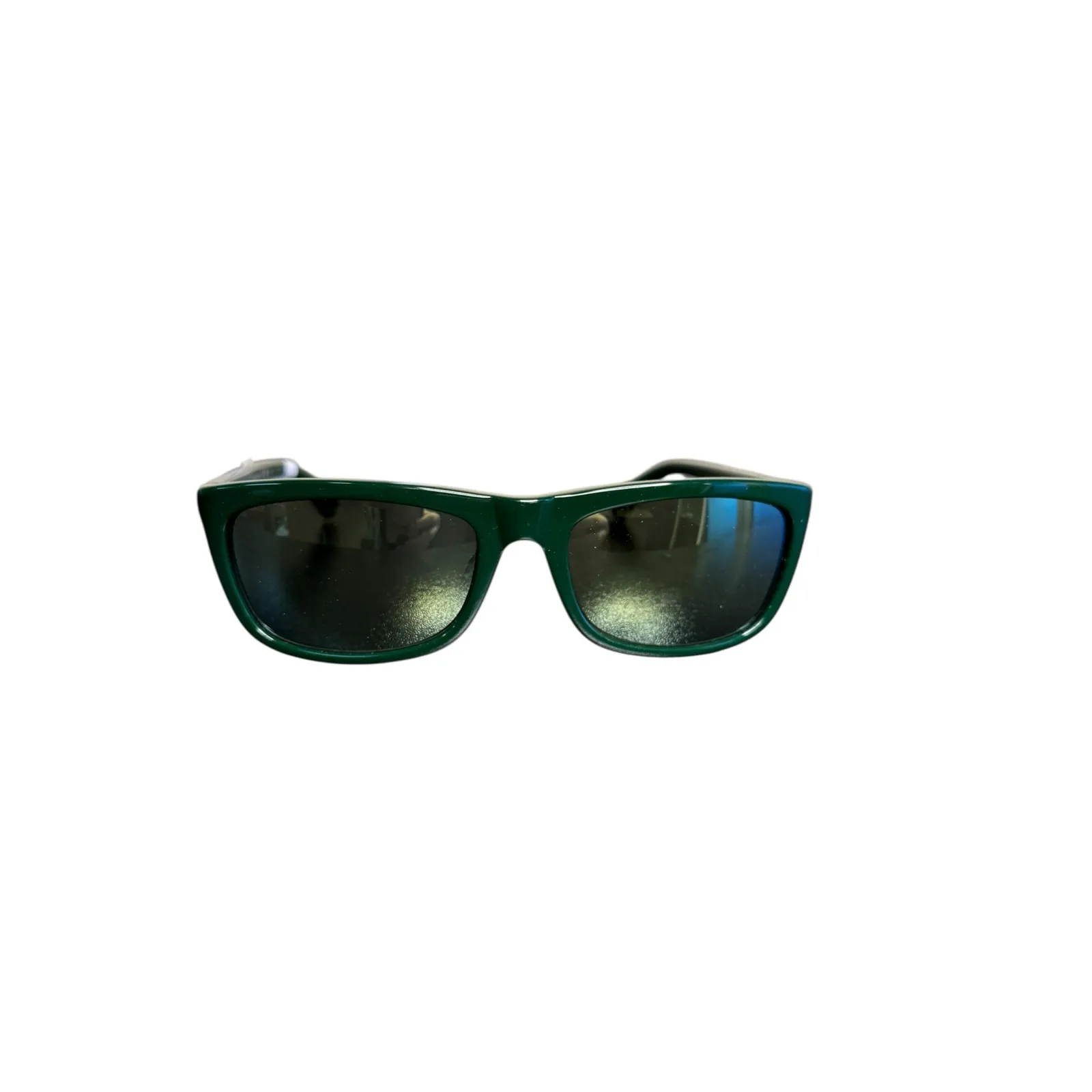 Bottega Veneta NWT BV1328SA Green and Gold Rectangular Sunglasses - Image 4