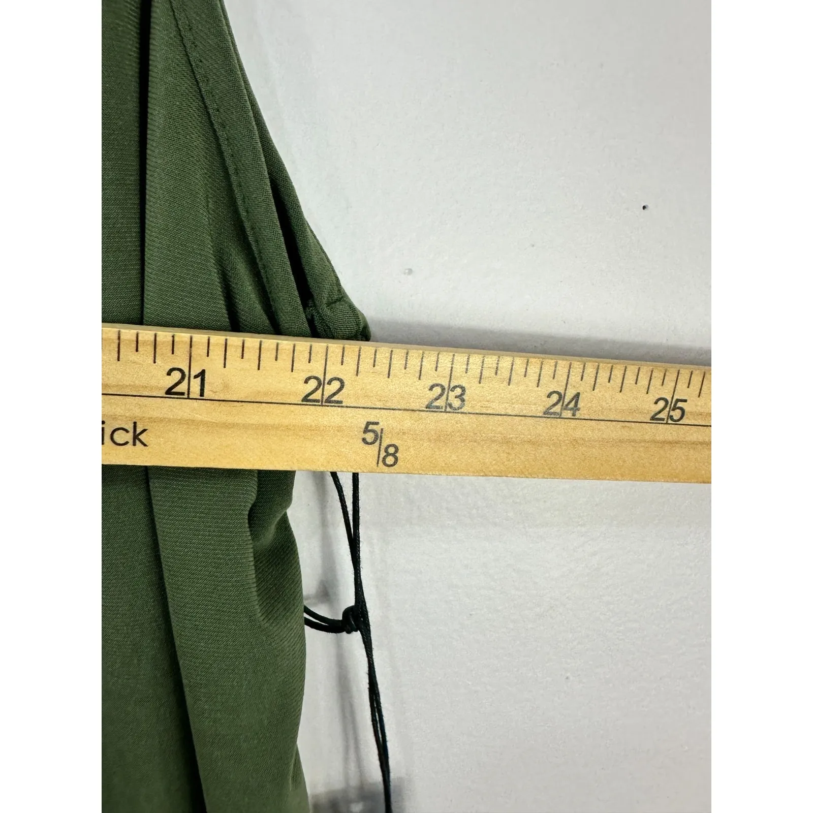 Nicole Miller Jumpsuit XL Olive Green Boho Festival Hippie Indie Artsy Resort NW - Image 4