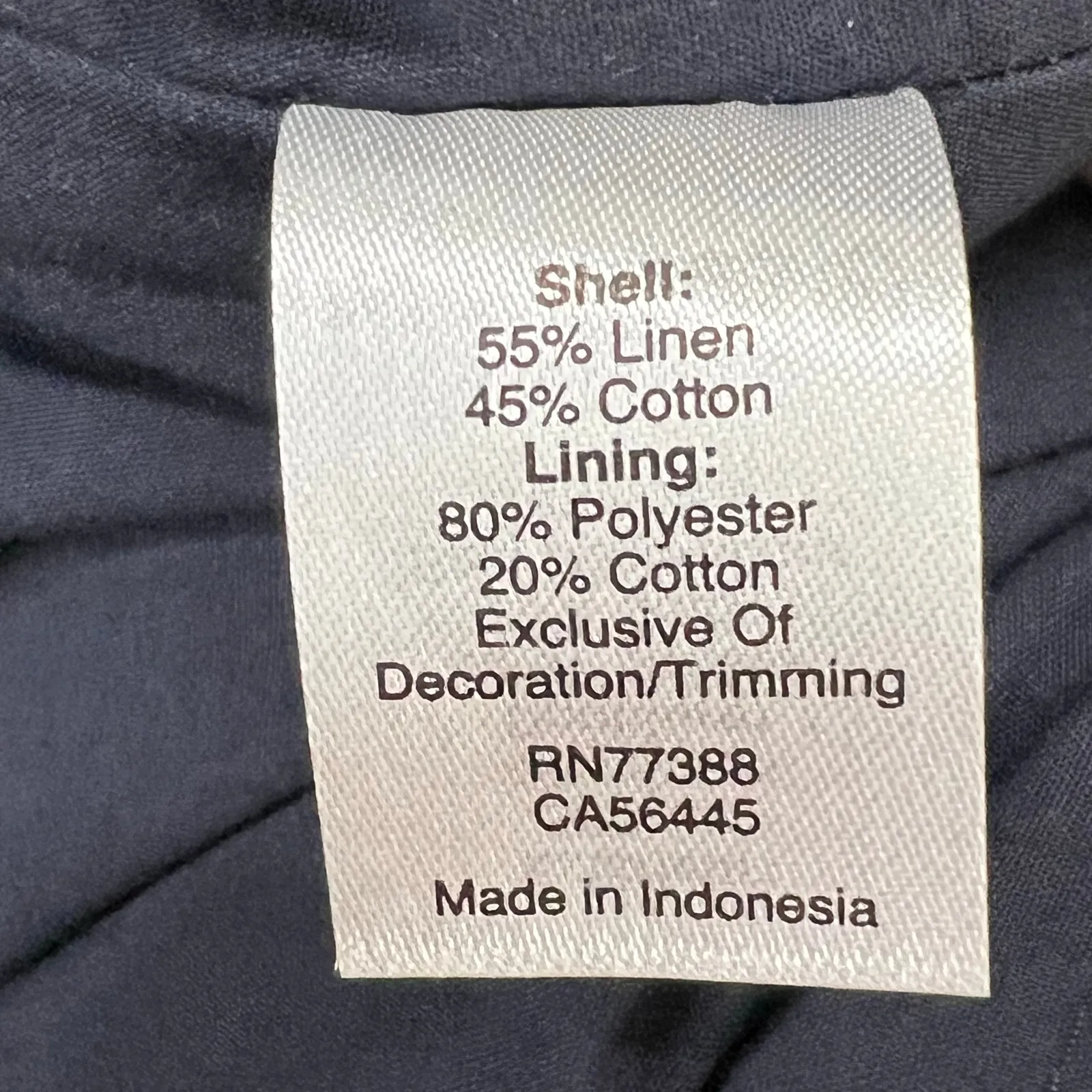 J Crew Sheath Dress Size 8 Blue White Rickrack Trim Linen Blend Classic Preppy - Image 12