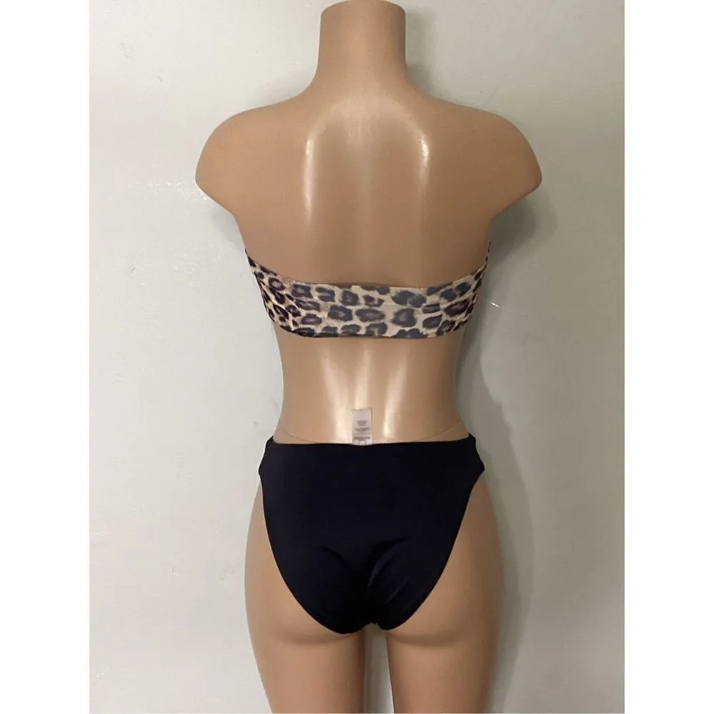 New. GOOD AMERICAN animal print bikini set. XS. (1) retails $169 - Image 7