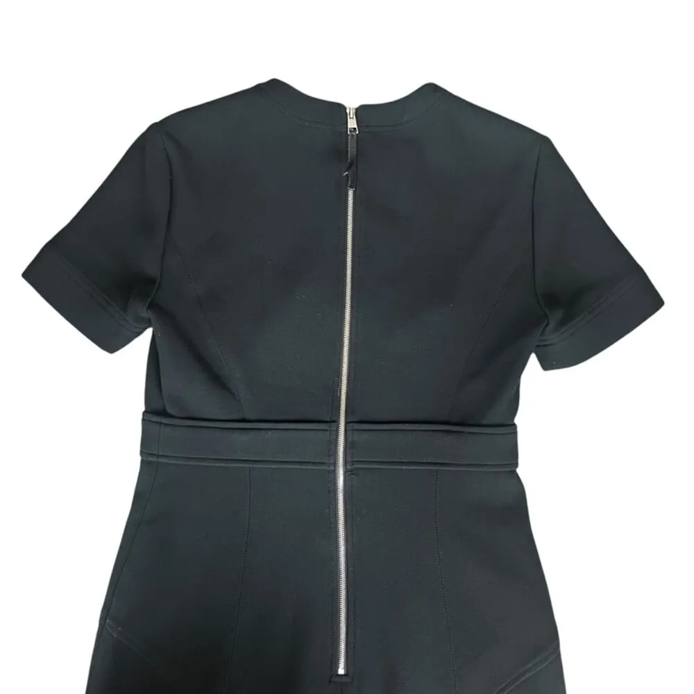 A.L.C. Women’s Elaine Black Empire Waist Cap Sleeve Black Mini Shift Dress Sz 2 - Image 8