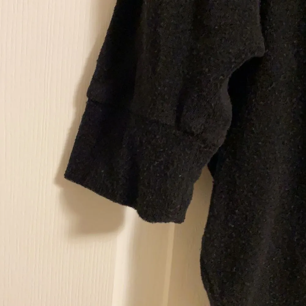 Chaser Black Terry Cloth Hooded Tie-Up Top - Image 4