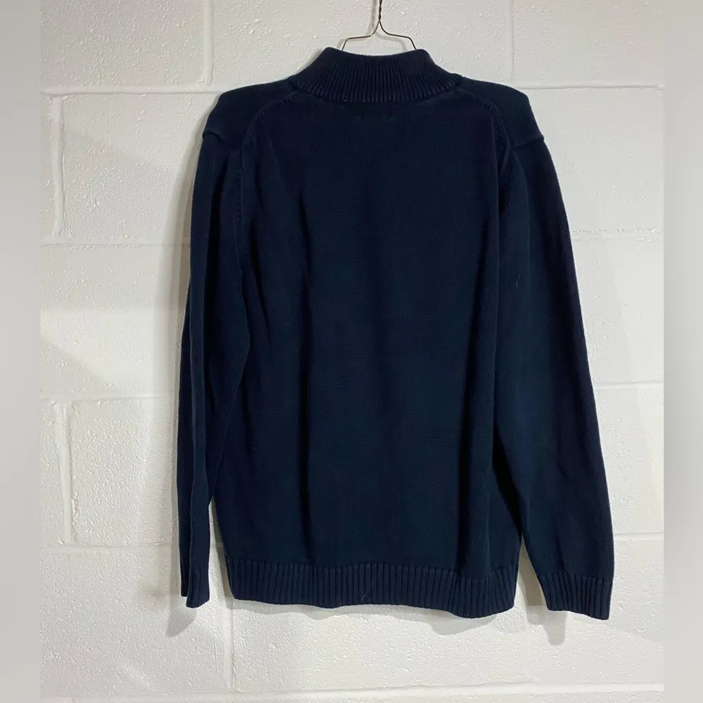 Navy blue quarter zip up large l.l bean - Image 2