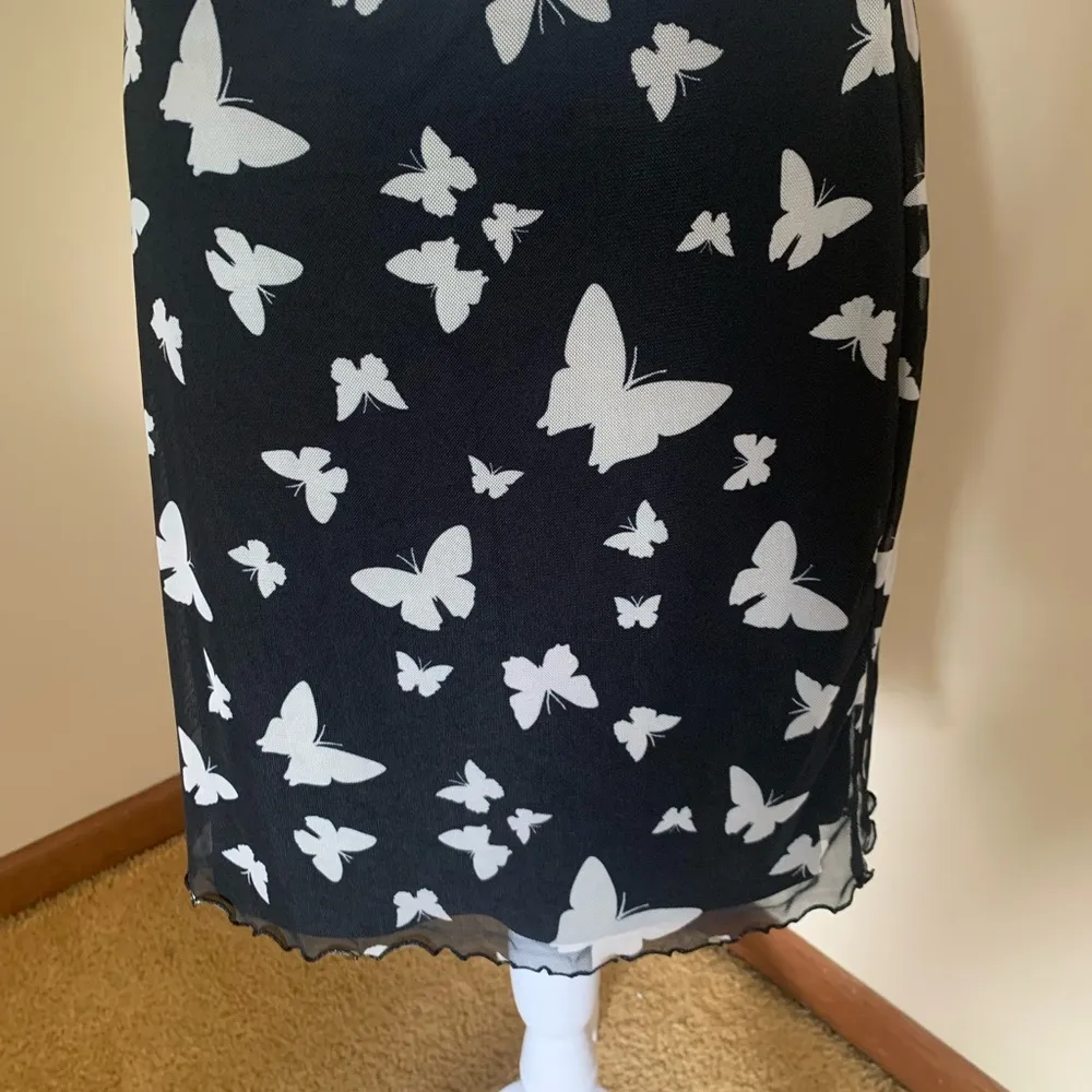 Wild Fable Lined Black and White Butterfly Mini Skirt, Size XL - NWT - Image 2