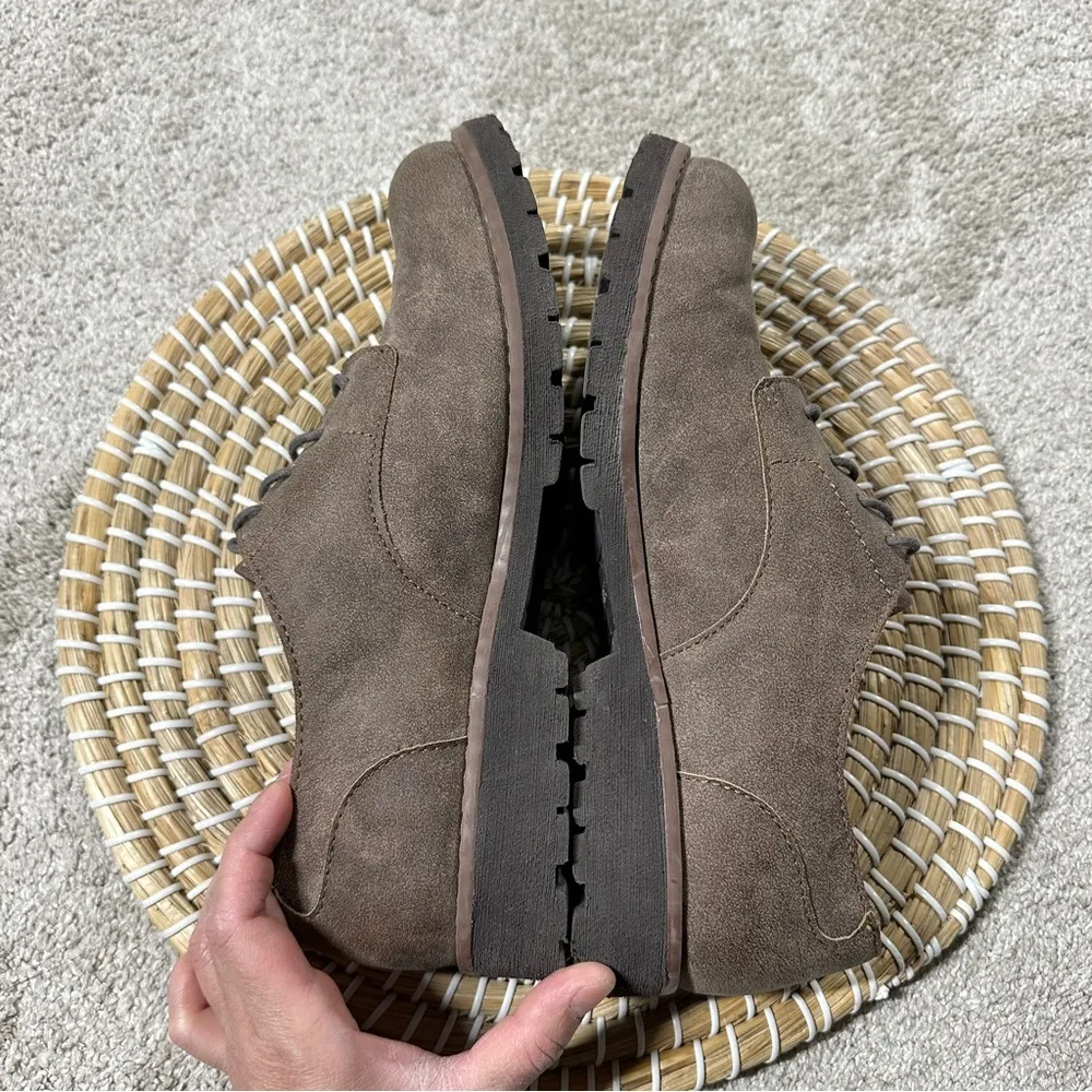 Brogues by b.o.c Women’s Oxford Lace Up Suede Shoes Casual in Brown Size 9 - Image 6