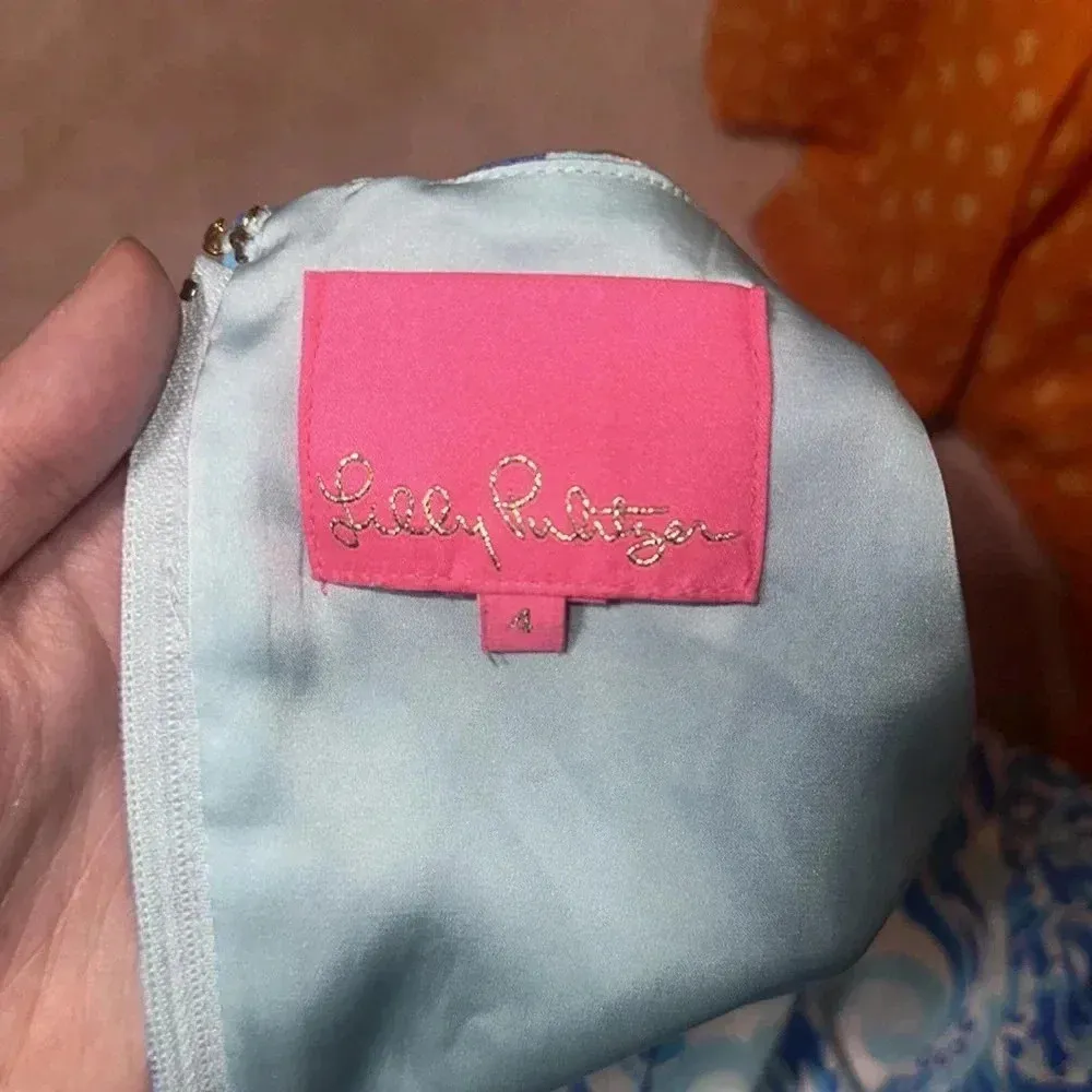 Lilly Pulitzer Donna Romper Bennet Blue - Image 8