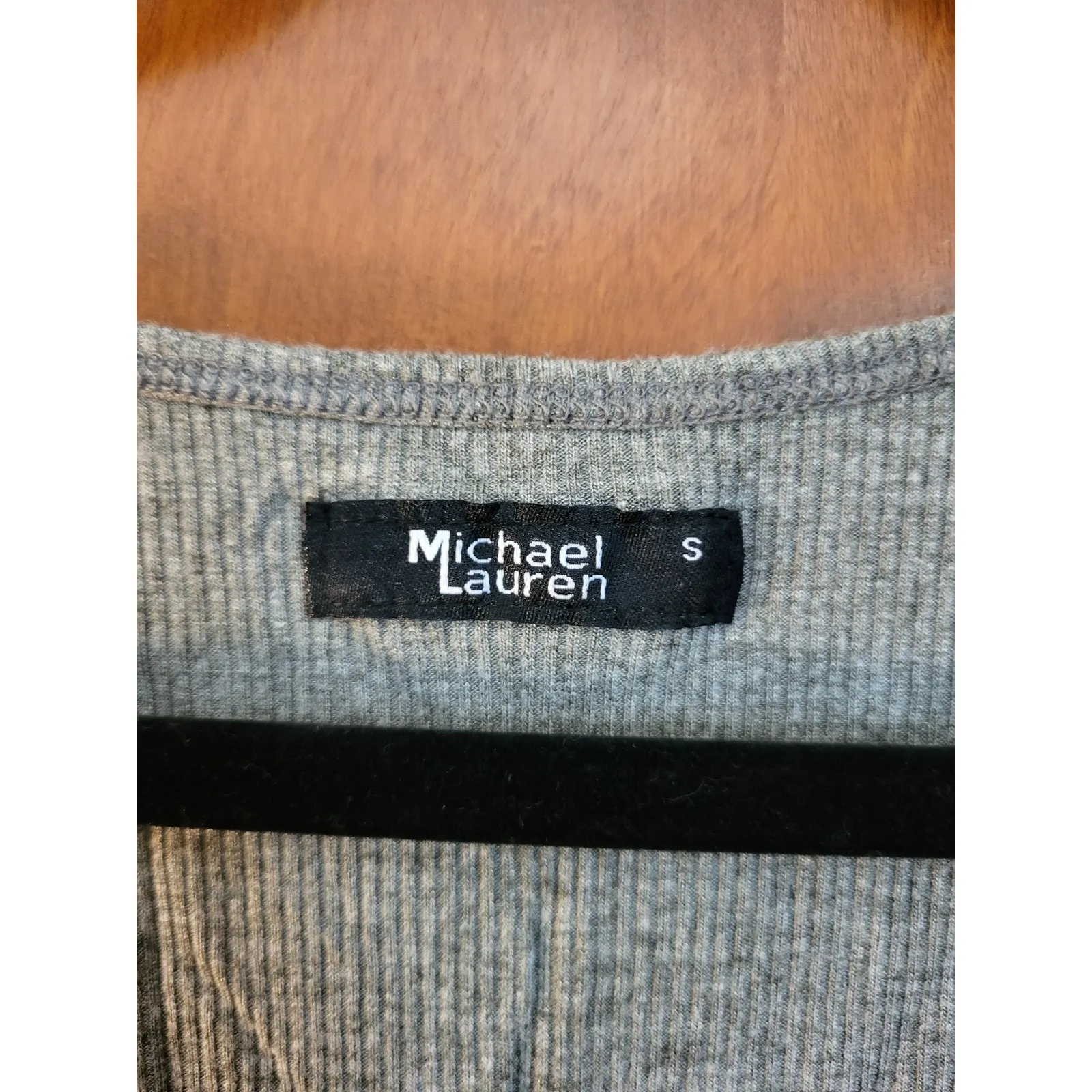 Michael Lauren - Murphy Tank with open slit front- Size Small - Gray - NWT - Image 2